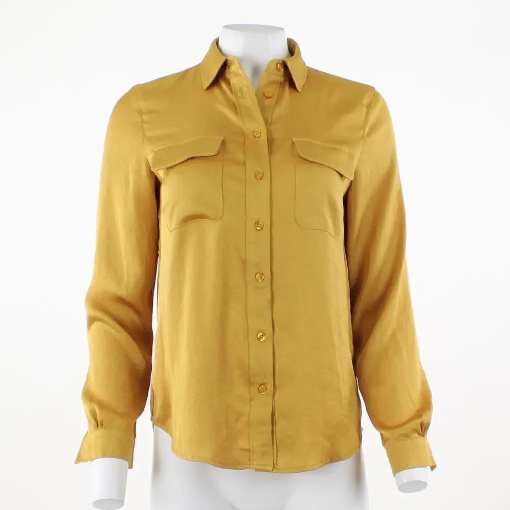 Jones New York  Button Up Blouse in Raw Honey